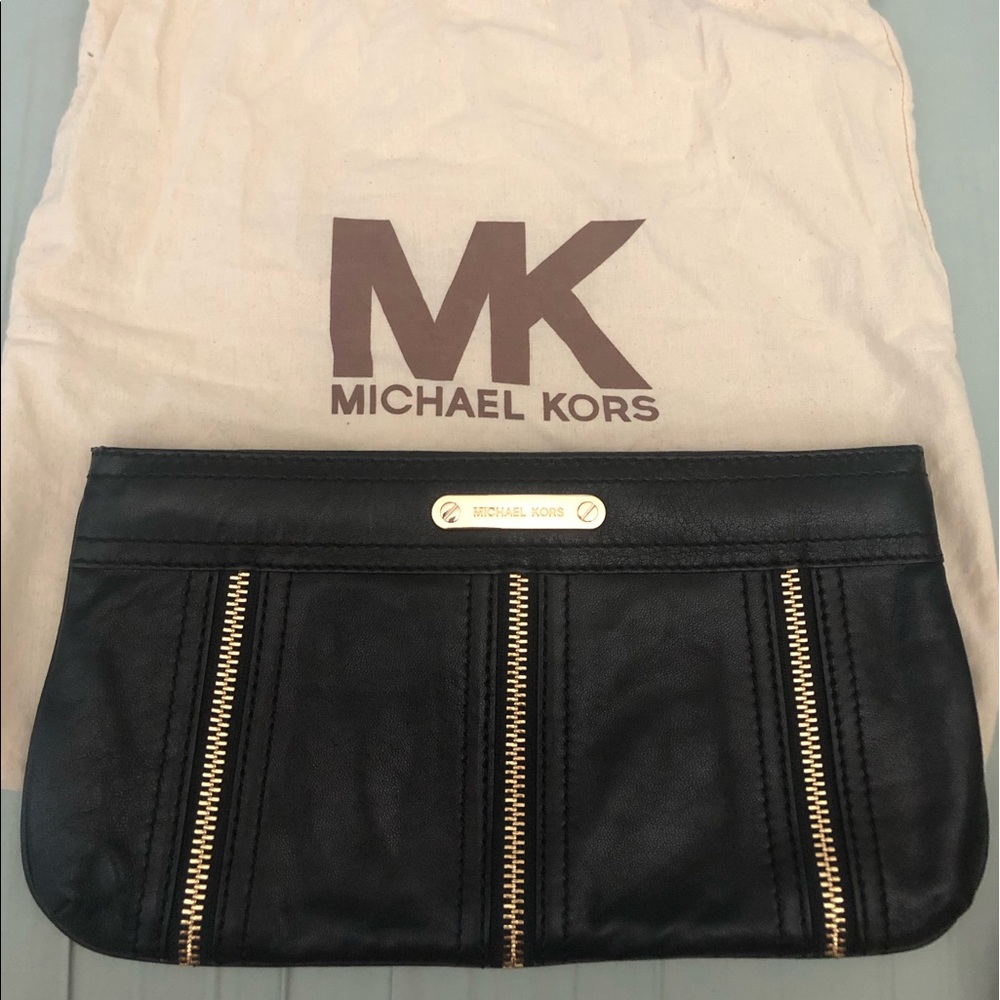 Authentic Michael Kors Leather Clutch - image 1
